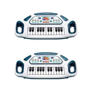 ibasenice 2 Sets Multifunctional Piano Plaything Sound Electronic Instrument Electric Baby Musical Light Toy Toys Children Educational of