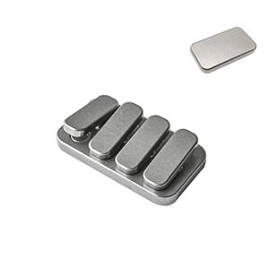 Piano Keys Fidget Slider Titanium Haptic Coin Multiple Ways to Play Crisp Sound Fidget Cliker