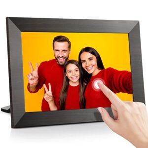 10.1 Inch Smart WiFi Digital Photo Frame, HD Touchscreen Digital Picture Frame, Auto-Rotate, Share Photos/Videos via Frameo APP from Anywhere