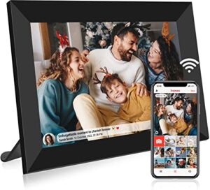 FRAMEO 10.1 Inch Smart WiFi Digital Photo Frame, Digital Picture Frame 1280×800 HD Touch Screen Digital Frame with Built-in 16GB Storage, Slide Show, Auto-Rotation, Share Moments Instantly via App