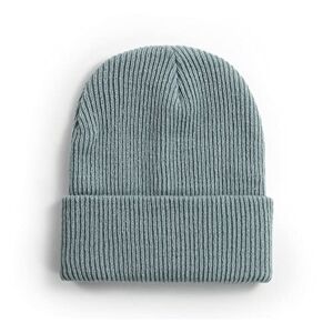 Zoxin Unisex Beanie Knit Hat Winter Warm Fisherman Beanie Skull Hat (Caesious)