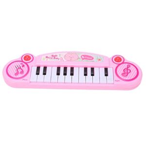 Kids Electronic Piano Keyboard 12 Keys Electronic Organ Musical Instrument Toys for Children Over Three Years Old, Learning Educational Music Instrument Toys for Boys and Girls Pink