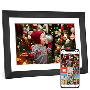 Digital Picture Frame, YUOIOYU 10.1 WiFi Digital Photo Frame 1280×800 IPS Touch Screen Smart Photo Frame with 16GB Storage, Auto-Rotate Easy Setup to Share Photos or Videos via Frameo APP
