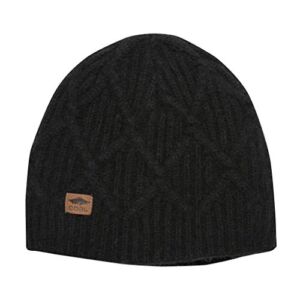 Coal Yukon Cable Knit Wool Beanie Winter Hat, Black