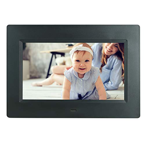 SSINI Digital Picture Frame 7 Inch Electronic Photo Frame & 1024 x 600 High Resolution IPS Widescreen Display – Calendar/Clock Function, MP3/ Photo/Video Player with Remote Control | The Storepaperoomates Retail Market - Fast Affordable Shopping