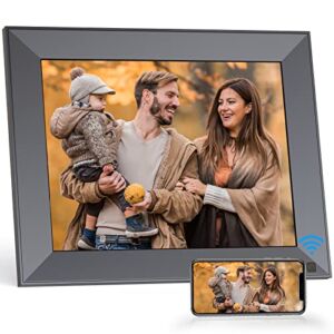 Smart WiFi Digital Photo Frame – 9 inch 16GB Smart Cloud Digital Picture Frames, Slideshow, IPS Touch Screen, Motion Sensor, Share Photos and Videos Via App or Email, Unlimited Cloud Storage