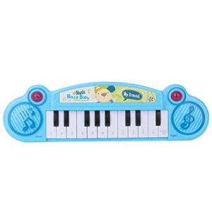 Sobeikre Children Multifunctional Electronic Organ Early Education Music Piano Toy 12key Baby Girl 12-18 Months Kitchen (Blue, One Size)
