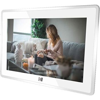 Kodak 10-Inch Touch Screen Digital Picture Frame, Wi-Fi Enabled with 16GB of Internal Memory, HD Photo Display and Music/Video Support Plus Clock, Calendar, Weather and Location Updates – Whilte | The Storepaperoomates Retail Market - Fast Affordable Shopping