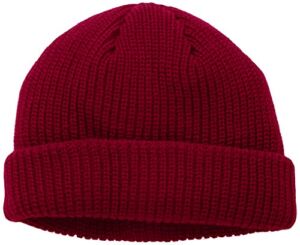 MSTRDS Unisex_Adult Fisherman Beanie II, Red (Maroon 5191), One Size