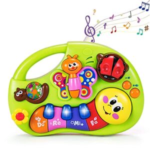 HOLA Baby Piano 6 Month Old Baby Toys, Musical Baby Toys 6 9 12 18 Month Old with Music Light & Insects Sound Early Learning Infant Toys 6-12 Months Gifts Toys for 1 Year Old Boy Girl…