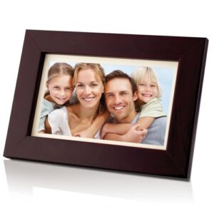 Coby DP700WD 7-Inch Widescreen Digital Photo Frame -Wood Design