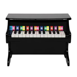 Wooden Toys: 25-Key Children’s Wooden Piano / Vertical (Without Chair) Mechanical Sound Quality Black
