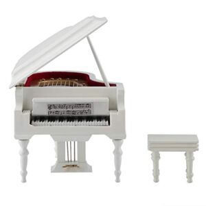 Liyeehao Instrument Model Instrument Model Music Gifts Without Music Piano Miniature, Piano Toy, for Birthday Gift Toys Mini Decoration Furniture Accessories