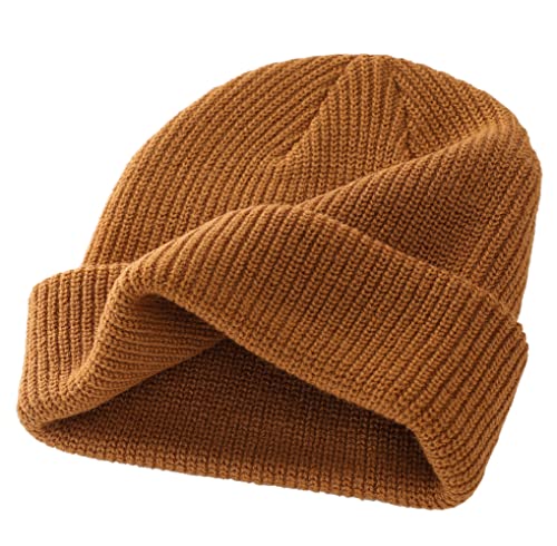 Connectyle Classic Men’s Warm Winter Hats Acrylic Knit Cuff Beanie Cap Daily Beanie Hat (Camel) | The Storepaperoomates Retail Market - Fast Affordable Shopping