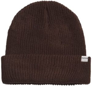 Hurley Men’s M Harbor Beanie, Size One Size, Brown