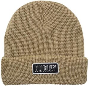 Hurley Men’s Winter Hat – West Bank Adjustable Cuff Beanie, Size One Size, Mystic Stone