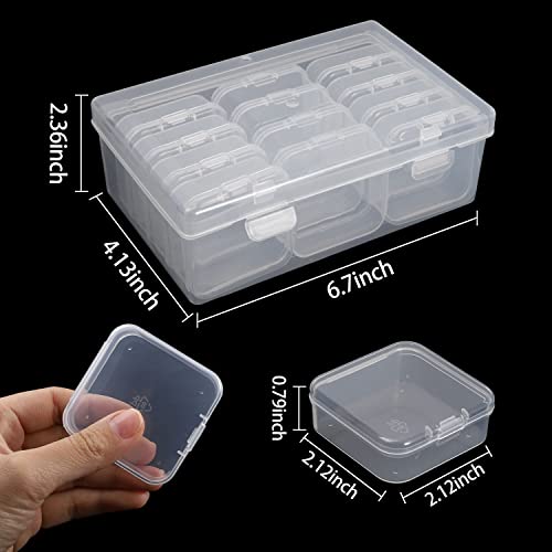 26 Pack Mini Clear Plastic Bead Storage Containers Organizers with Lids Diamond Painting Storage Cases for Small Items Jewelry Beads Art Accessories Organizing Bin Box for Crafts Screws Drill Keepers | The Storepaperoomates Retail Market - Fast Affordable Shopping