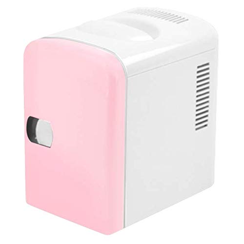 Personal Chiller Mini Fridge Small Space Cooler Pink 4 Liter/6 Can AC/DC Portable Thermoelectric Cooler and Warmer for Skincare, Foods, Medications, Home, Small Space and Travel (PINK) | The Storepaperoomates Retail Market - Fast Affordable Shopping