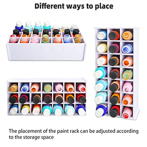 Sanfurney Paint Storage Tray, 21 Compartment Arts and Crafts Supply Storage Paint Organization for Craft Paints, Oil Tubes and Watercolor Paints | The Storepaperoomates Retail Market - Fast Affordable Shopping