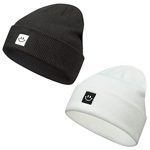 Paladoo Knit Beanie Hat White/Black 2Pack | The Storepaperoomates Retail Market - Fast Affordable Shopping