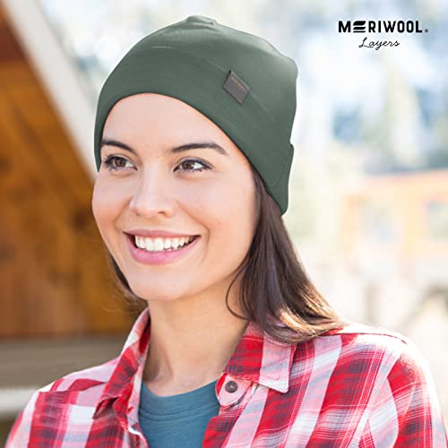 MERIWOOL Unisex Merino Wool Cuff Beanie Winter Hat for Men and Women Teal | The Storepaperoomates Retail Market - Fast Affordable Shopping