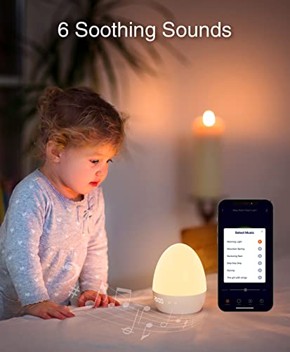 GHome Smart Night Light, Wake up Light Alarm Clock for Kids, Work with Alexa and Google Home, Dimmable RGB Warm White 6 Music Nursery Kids Smart Baby Night Light, Countdown, Only support 2.4GHz Wi-Fi | The Storepaperoomates Retail Market - Fast Affordable Shopping