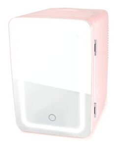 Personal Chiller LED Lighted Mini Fridge (Pink)
