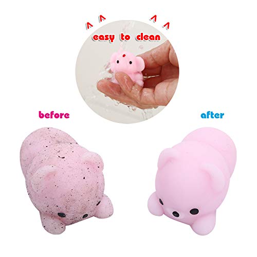 KINGYAO Squishies Squishy Toy 24pcs Party Favors for Kids Mochi Squishy Toy moji Kids Mini Kawaii squishies Mochi Stress Reliever Anxiety Toys Easter Basket Stuffers fillers with Storage Box | The Storepaperoomates Retail Market - Fast Affordable Shopping