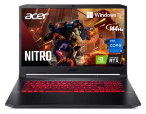 Acer Nitro 5 AN517-54-79L1 Gaming Laptop | Intel Core i7-11800H | NVIDIA GeForce RTX 3050Ti Laptop GPU | 17.3″ FHD 144Hz IPS Display | 16GB DDR4 | 1TB NVMe SSD | Killer Wi-Fi 6 | Backlit KB | Win 11