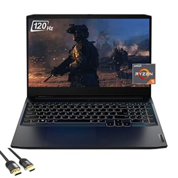 2022 Lenovo IdeaPad Gaming 3 Gaming Laptop, 15.6″ FHD 120Hz, AMD 6-Core Ryzen 5 5600H (Beat i9-10980HK), GeForce RTX 3050Ti, 16GB RAM, 512GB SSD+1TB HDD, WiFi 6, Backlit, SPS HDMI 2.1 Cable, Win 11 | The Storepaperoomates Retail Market - Fast Affordable Shopping