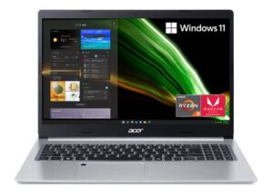 Acer Aspire 5 A515-45-R74Z Slim Laptop | 15.6″ Full HD IPS | AMD Ryzen 5 5500U Hexa-Core Mobile Processor | AMD Radeon Graphics | 8GB DDR4 | 256GB NVMe SSD | WiFi 6 | Backlit KB | Windows 11 Home