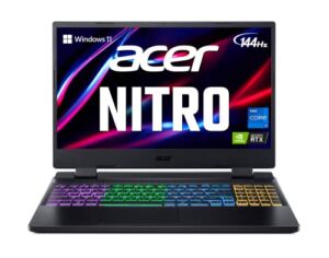 Acer Nitro 5 AN515-58-725A Gaming Laptop | Intel Core i7-12700H | NVIDIA GeForce RTX 3060 Laptop GPU | 15.6″ FHD 144Hz 3ms IPS Display | 16GB DDR4 | 512GB Gen 4 SSD | Killer Wi-Fi 6 | RGB Keyboard