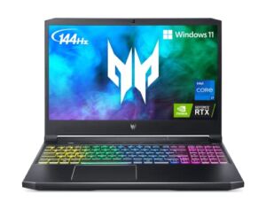 Acer Predator Helios 300 PH315-54-760S Gaming Laptop | Intel i7-11800H | NVIDIA GeForce RTX 3060 Laptop GPU | 15.6″ FHD 144Hz 3ms IPS Display | 16GB DDR4 | 512GB SSD | Killer WiFi 6 | RGB Keyboard