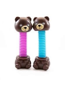 Brown Bear Pop Tube Loud Fidget Toy (2 Pack)