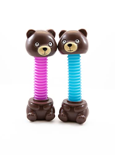 Brown Bear Pop Tube Loud Fidget Toy (2 Pack) | The Storepaperoomates Retail Market - Fast Affordable Shopping