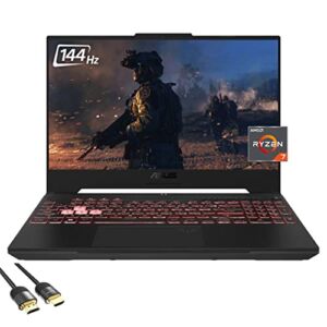 2022 ASUS TUF Gaming A15 Gaming Laptop, 15.6″ FHD 144Hz, AMD 8-Core Ryzen 7 6800H (Beat i9-11900H), GeForce RTX 3050Ti, 16GB DDR5, 1TB PCIe SSD, HDMI, RJ45, WiFi 6, RGB, SPS HDMI 2.1 Cable, Win 11