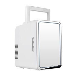 Mini Fridge, 12 Liter Portable Cooler and Warmer, Personal Fridge for Skin Care, Food, Medications, Great for Bedroom, Office, Dormitory, Car