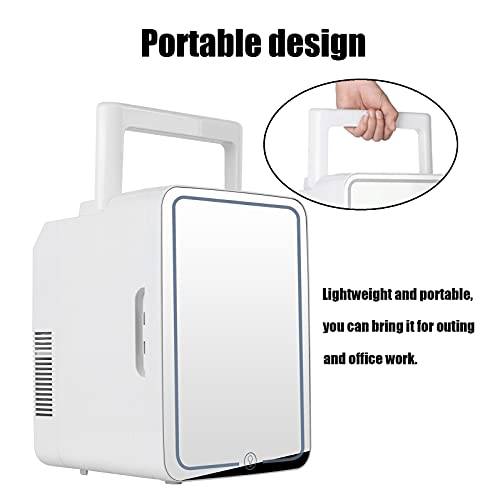Mini Fridge, 12 Liter Portable Cooler and Warmer, Personal Fridge for Skin Care, Food, Medications, Great for Bedroom, Office, Dormitory, Car | The Storepaperoomates Retail Market - Fast Affordable Shopping
