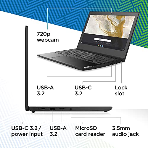 Lenovo IdeaPad 3 11 Chromebook Laptop,11.6″ HD Display,Intel Celeron N4020, 4GB RAM, 64GB Storage, UHD Graphics 600, Chrome OS, Onyx Black | The Storepaperoomates Retail Market - Fast Affordable Shopping