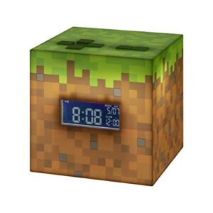 Paladone Minecraft Alarm Clock with Official Game Music, Multicoloured, One Size