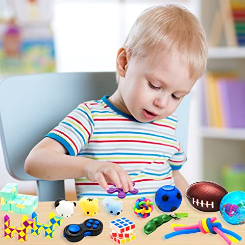 28 Pack Sensory Toys Set, Relieves Stress and Anxiety Fidget Toy for Children Adults, Special Toys Assortment for Birthday Party Favors, Classroom Rewards Prizes, Carnival, Piñata Goodie Bag Fillers | The Storepaperoomates Retail Market - Fast Affordable Shopping
