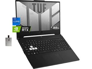 2022 ASUS TUF Dash 15.6″ 144Hz Gaming Laptop, Intel 12th Core i7-12650H, 16GB DDR5 RAM, 512GB PCIe SSD, NVIDIA GeForce RTX 3050Ti Graphics 6GB, Backlit Keyboard, Win 11, Black, 32GB USB Card