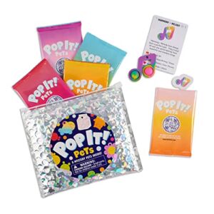 Official POP IT! Pets – Mystery Bag | 5 Pets in Each Bag | Mini Pop It! Collectables | Cute Fidget and Sensory Toy | Over 100 Companions to Collect and Trade with Your Friends