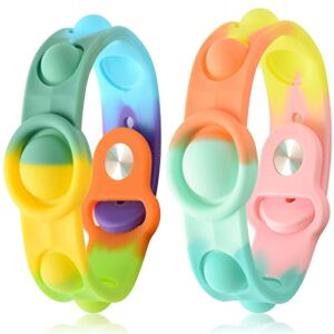 Fidget Toy Pop Bracelet , Pop It Bracelet Popular Wristband Fidget Bracelet is Suitable for Kids and Adults ADHD ADD Autism Stress and Anxiety Relief Wristband