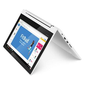 Lenovo Chromebook C330 2-in-1 Convertible Laptop, 11.6″ HD Display, MediaTek MT8173C, 4GB RAM, 64GB Storage, Chrome OS, Blizzard White