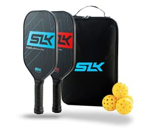 SLK by Selkirk Pickleball Paddles | Featuring a Multilayer Fiberglass and Graphite Pickleball Paddle Face | SX3 Honeycomb Core | Pickleball Rackets Designed in The USA for Traction and Stability