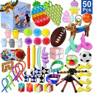 Singrace Fidget Toys Pack for Kids: Stocking Stuffers for Kids Party Favors Carnival Treasure Classroom Prizes Gifts Boys Girls,Sensory Toys Bulk Stress Relief Anxiety Relief Tools Autistic ADHD Toys