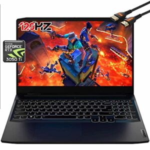 Lenovo IdeaPad Gaming3 Gaming Laptop RTX 3050Ti | 15.6 FHD IPS Display 120Hz | AMD Ryzen5 5600H | Windows11 | Wi-Fi 6 | Backlit Keyboard | USB Type-C | Webcam | HDMI Cable (32GB RAM | 1TB PCIe SSD)