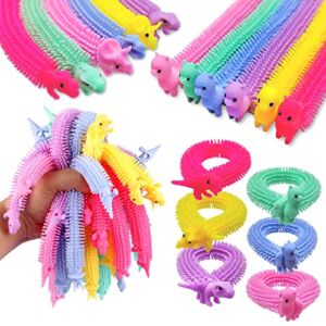 20 PCS Stretchy Fidget Toy,Colorful Stretchy Strings Fidget Toy,Sensory Fidget Worm Stretch Toys for Children’s Day Gift,Kids,Adults,Boys,Girls,Stress Relief,Calming and Relaxing Present
