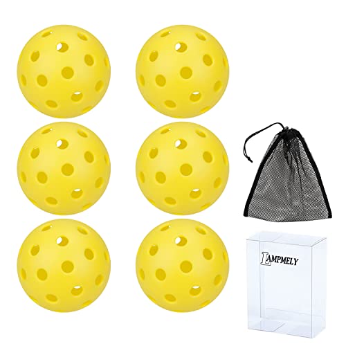 6 Piece Pickleball Ball, 40 Holes Pickleballs Indoor Outdoor Pickleball Balls in Mesh Ball Bag Box, USAPA Approved Pickleball Set for Tournament Play | The Storepaperoomates Retail Market - Fast Affordable Shopping